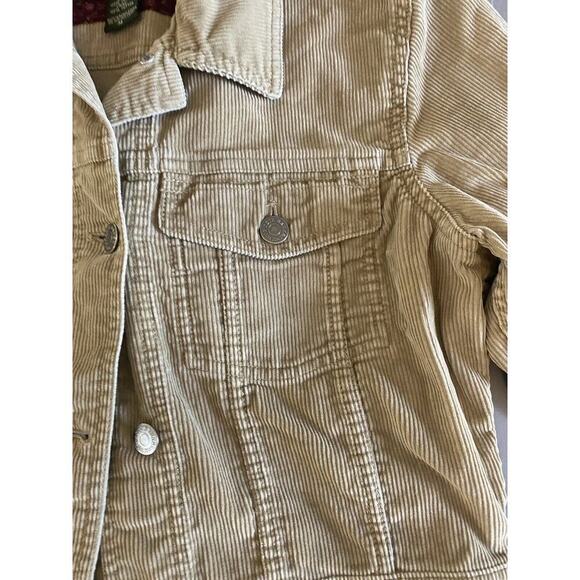 Eddie Bauer Jacket Womens Medium Authentic Outdoor Outfitter Tan Corduroy Safari - Picture 9 of 16